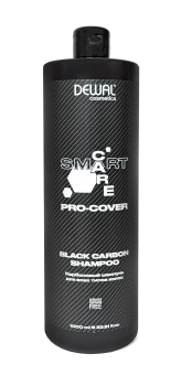 Карбоновый шампунь для всех типов волос SMART CARE PRO-COVER Black Carbon Shampoo, 1000 мл DEWAL Cosmetics DCP20502